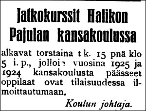 1925-10-09-sskl-pajulankans